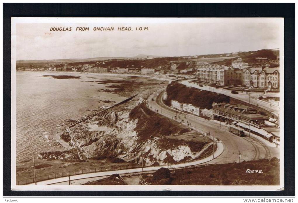 RB 882 - 1939 Real Photo Postcard - Douglas From Onchan Head Isle Of Man - Isle Of Man