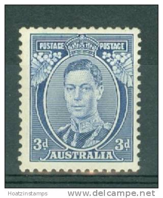 Australia: 1937/49   KGVI    SG168      3d    Blue   [Perf: 13½ X 14][Die I]     MH - Ungebraucht