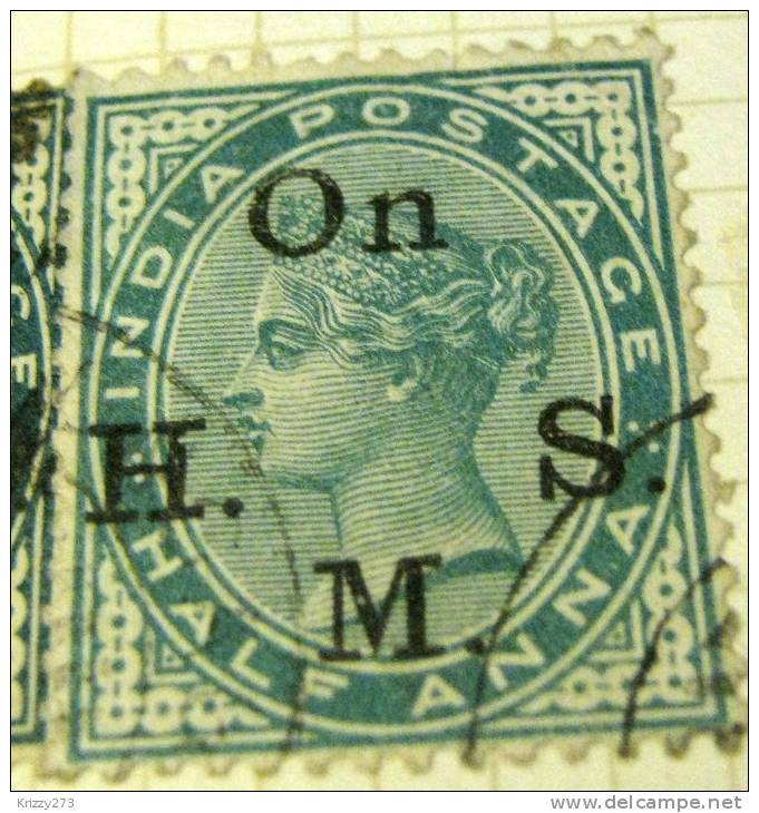 India 1883 Queen Victoria On HMS 0.5a - Used - Other & Unclassified