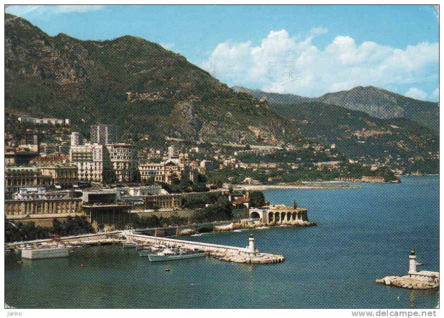 Monaco,Monte Carlo, L'Entrée Du Port, Circulé Oui 1969 - Port