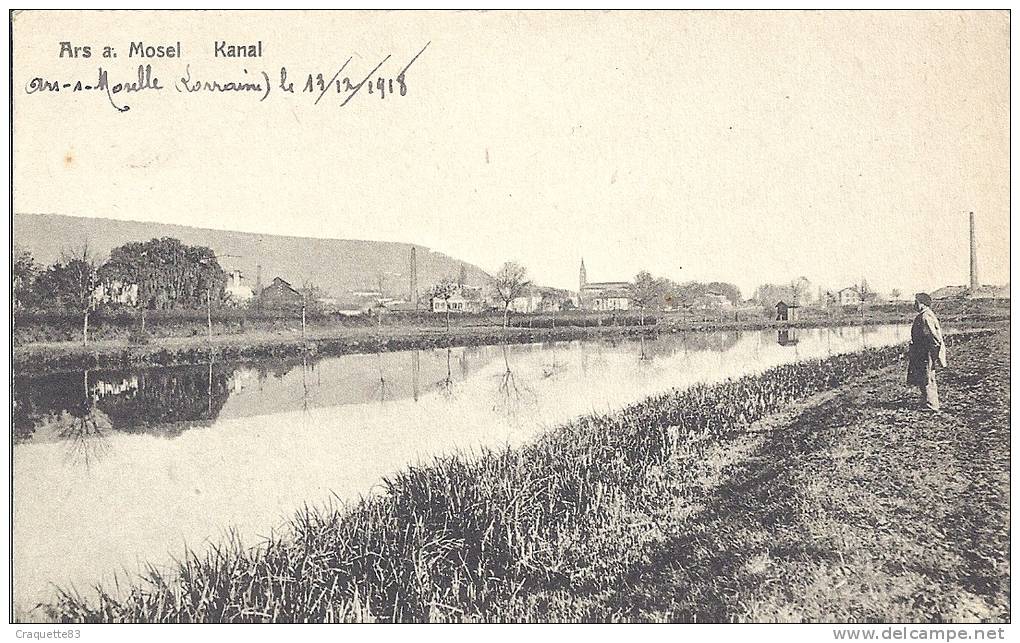 ARS A MOSEL  KANAL    BELLE CARTE ANIMEE! - Ars Sur Moselle