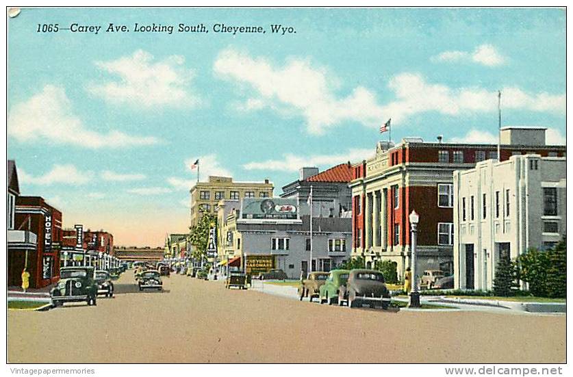 190867-Wyoming, Cheyenne, Care Avenue, Looking South, Sanborn No 1065 - Cheyenne