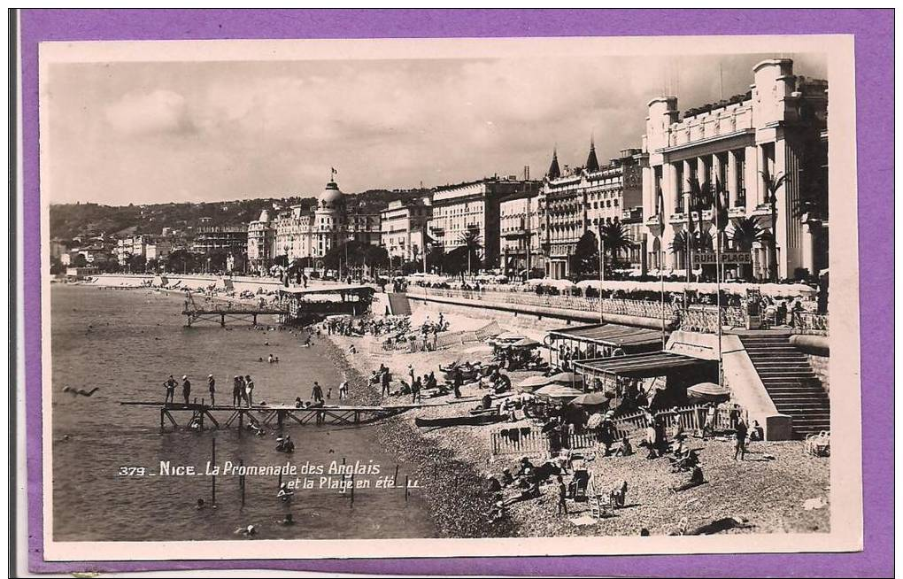 Dépt 06  - NICE - Promenade Des Anglais Et La Plage En été - Altri & Non Classificati