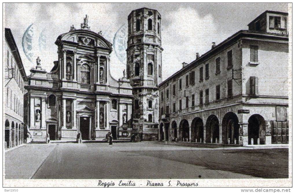 Cartolina  D´epoca     " Reggio Emilia - Piazza S.Prospero " - Reggio Nell'Emilia