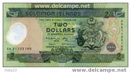 SOLOMON ISLANDS 2 Dollars -2001y Polymer-UNC - Salomons