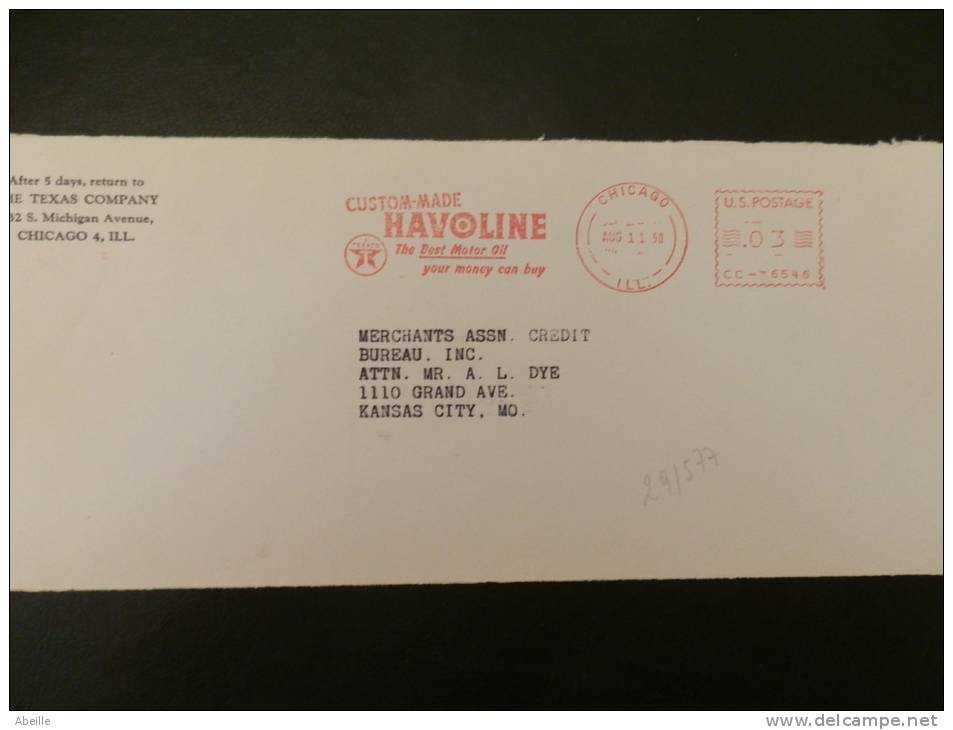 29/577   DEVANT DE LETTRE  USA - Aardolie