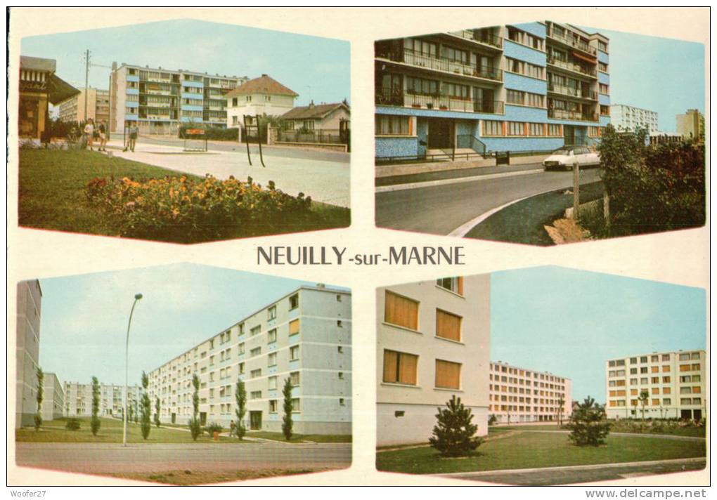 CPSM  NEUILLY SUR MARNE   Multivues - Neuilly Sur Marne