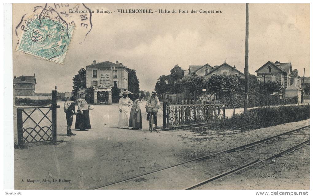 ( CPA 93 )  VILLEMOMBLE  /  Halte Du Pont  Des Coquetiers  - - Villemomble