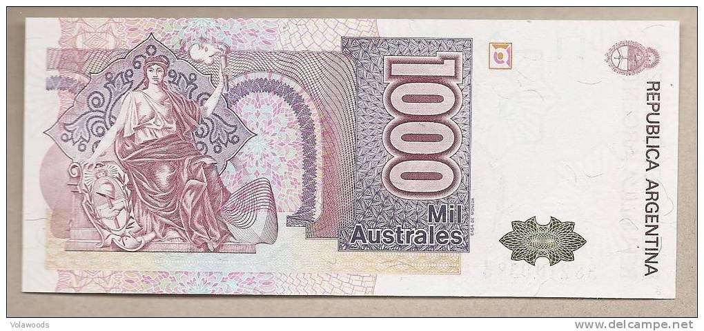 Argentina - Banconota Non Circolata Da 1000 Australes - Argentina