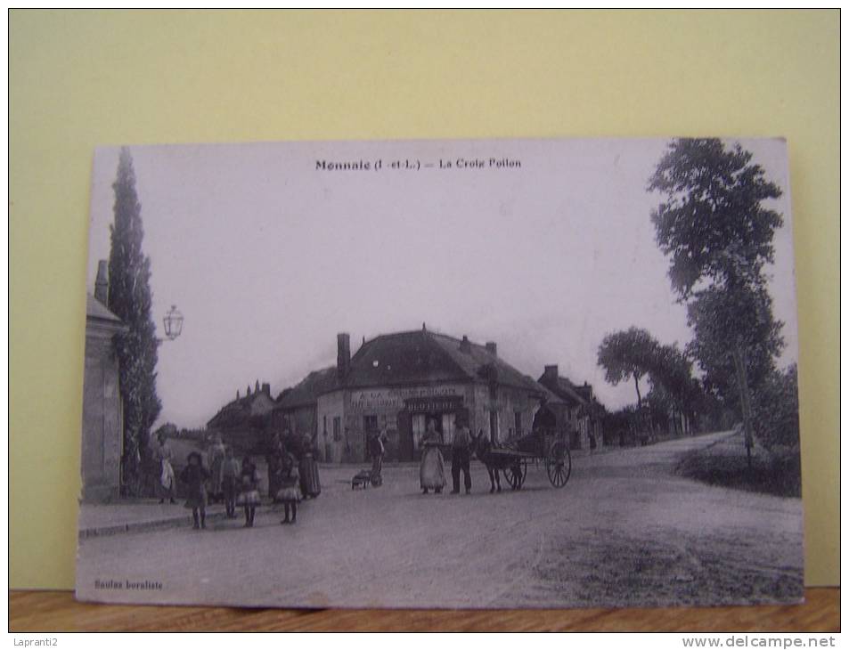 MONNAIE (INDRE ET LOIRE) LES COMMERCES. LES MAGASINS. LES ANES. LA CROIX POILON - Monnaie