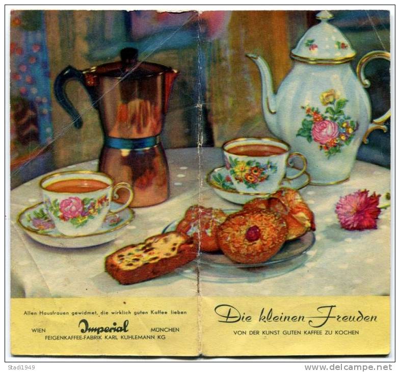 Die Kleinen Freuden, Imperial Feigenkaffee, Von Der Kunst Guten Kaffee Zu Kochen, Etwa Um 1960 - Eten & Drinken