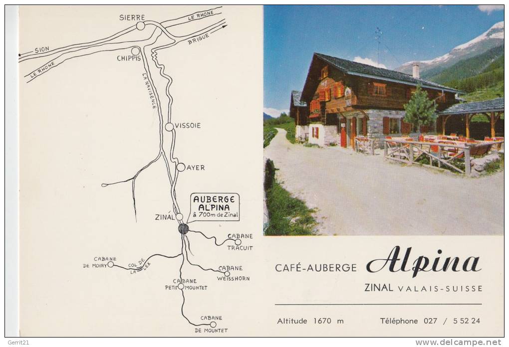 CH 3961 ZINAL - Auberge Alpina - Sonstige & Ohne Zuordnung