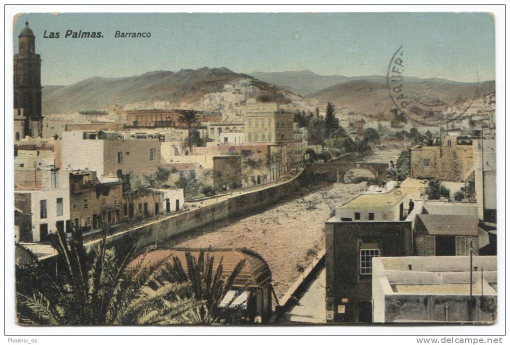 SPAIN- Las Palmas, Barranco, 1913. - La Palma