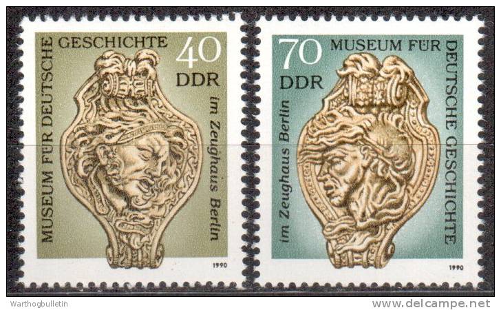 1990 Sculptures By Andreas Schluter  Scott#2806-07  Michel#3318-19  MNH - Unused Stamps