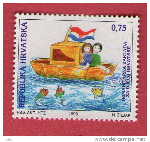 SAVE THE CHILDREN CROATIAN - Humanitarian Action ( Croatia Stamp MNH** ) Enfants Niños Bambini Kinder Enfant Child - Other & Unclassified