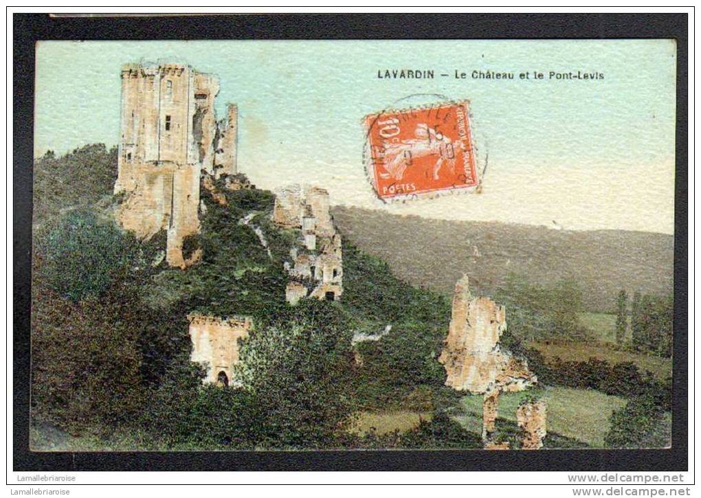 41 - LAVARDIN - LE CHATEAU ET LE PONT-LEVIS - CARTE GAUFFREE - Autres & Non Classés