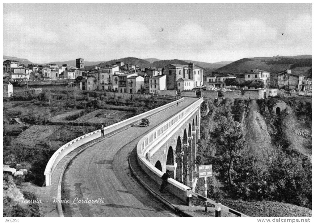 Cartolina  D´epoca     "  Isernia - Ponte Cardarelli " - Isernia