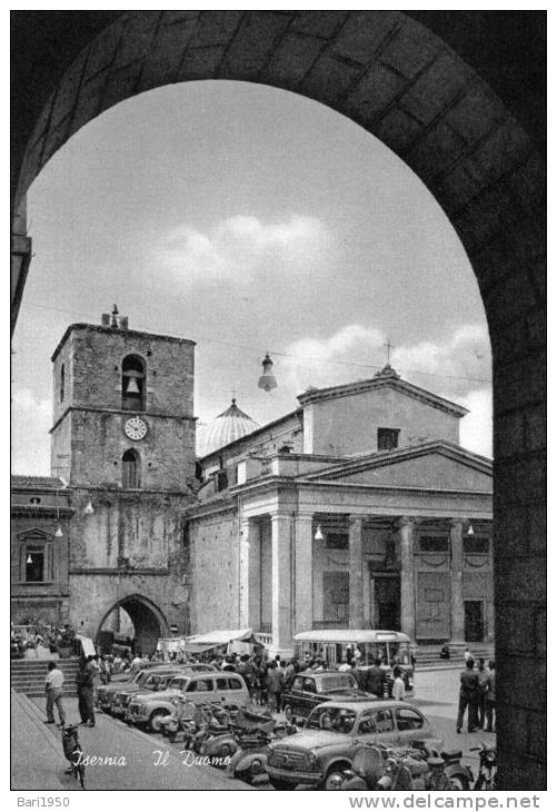 Cartolina  D´epoca     "  Isernia - Il Duomo " - Isernia