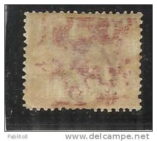 SAN MARINO 1877 - 1890 STEMMA COAT OF ARMS ARMOIRIES DISCRETA CENTRATURA CENT. 25 LACCA MH VARIETA' CALCOGRAFIA - Unused Stamps