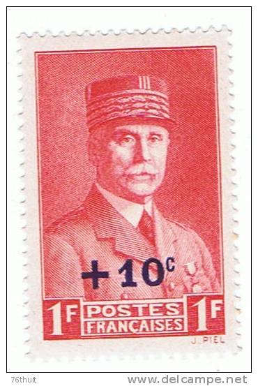 1941 - Au Profit Du Secours National  - Yvert & Tellier N° 494 - 1941-42 Pétain