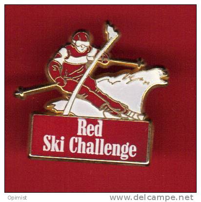 24052-pin's Rred Ski Challenge..signé Arthus Bertrand. - Arthus Bertrand