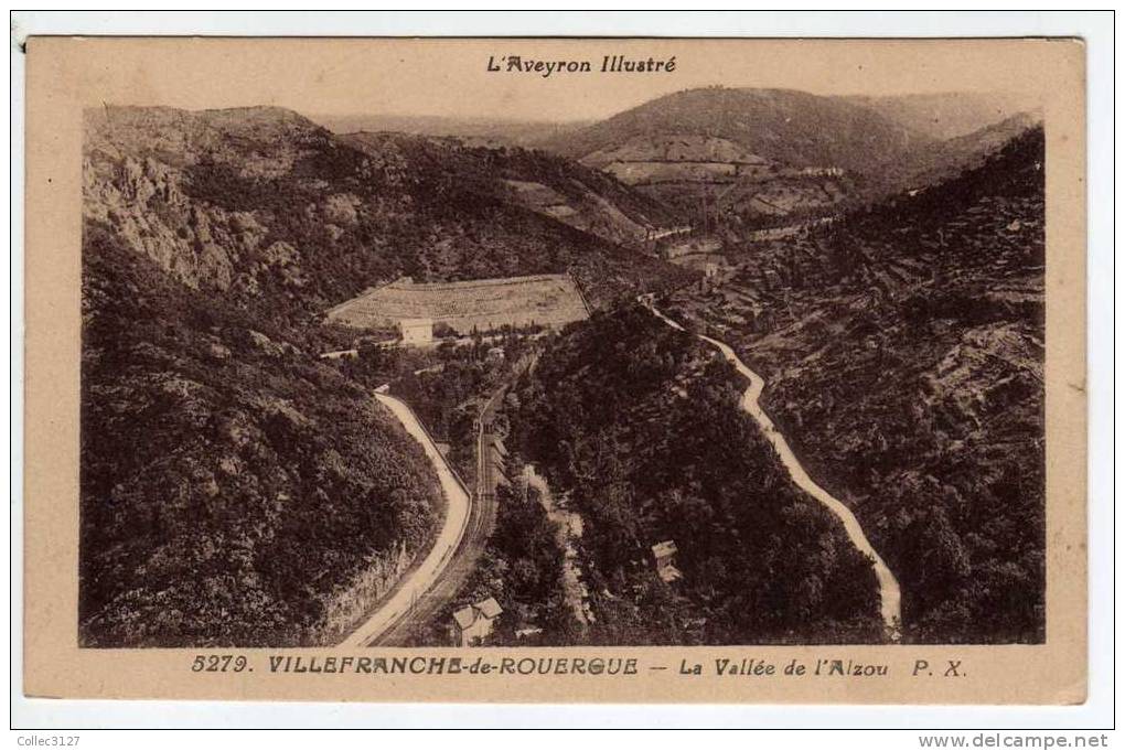 12 - Villefranche De Rouergue - La Vallée De L'Alzou - Edition Poux - Villefranche De Rouergue