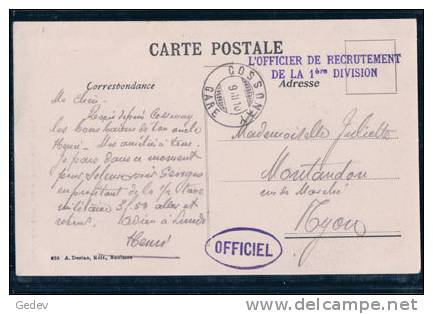 Chalet Des Crébillons Et Troupeau, Cachet  Militaire Et Cachet "Officiel" (935) - Autres & Non Classés