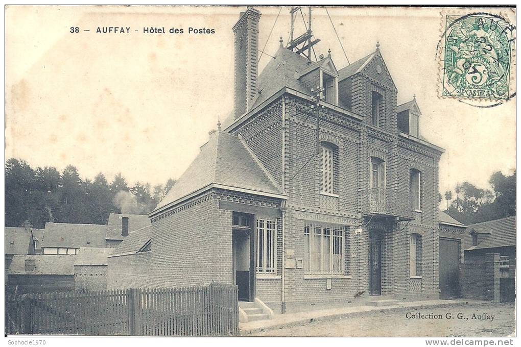 HAUTE NORMANDIE - 76 - SEINE MARITIME - AUFFAY -1796 Habitants - Hôtel Des Postes - Auffay