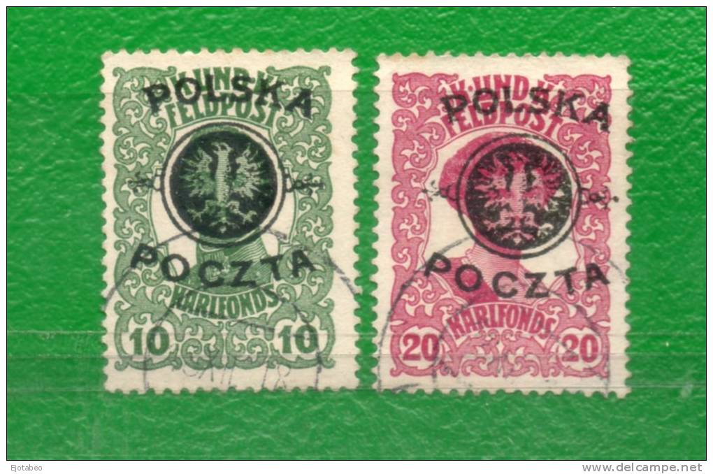 11 POLONIA 1919-Gobierno Provisorio- Sellos De Austria  Y HUngría 1918 Sobre Cargados-CERTIFICADOS-VER FOTOS - Unused Stamps