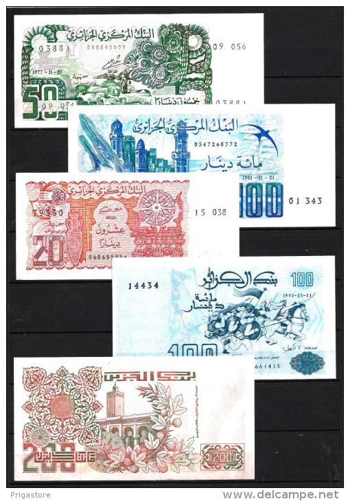 Algérie - Algeria Lot De 5 Billets Différents Neufs UNC - Algeria