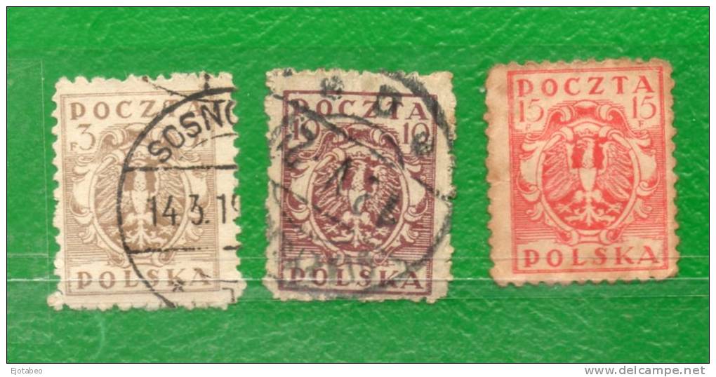 19 POLONIA 1919-Gobierno Prov.- Sellos Emitidos Por Polonia Del Norte, Ocupada Por El Ejercito Alemán - Unused Stamps