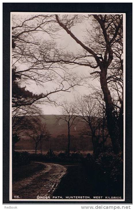 RB 883 - Early Real Photo Postcard - Cinder Path Hunterston West Kilbride Ayrshire Scotland - Ayrshire