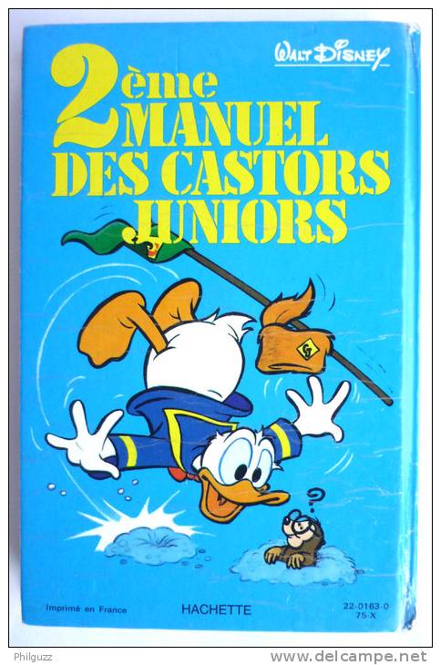 HACHETTE - 2ème Manuel Des Castors Juniors - WALT DISNEY  Enfantina - Disney