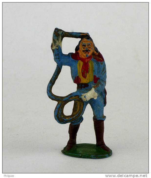 FIGURINE RARE STARLUX - BUFFALO BILL AVEC UN LASSO - Cassé - Starlux