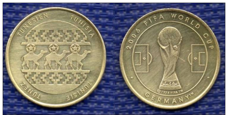 Medal TUNISIA Football Soccer FIFA  World Cup 2006 Germany. # 1627. - Habillement, Souvenirs & Autres