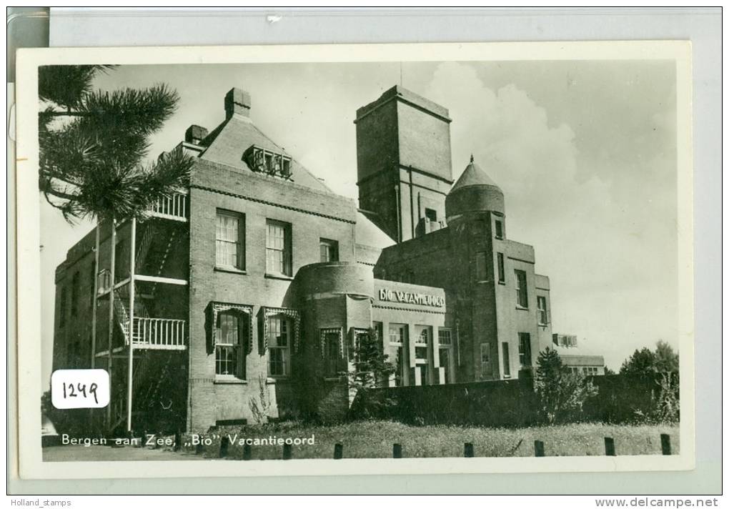 ANSICHTKAART Uit BERGEN AAN ZEE * BIO VACANTIEOORD * GELOPEN IN 1954 VAN BERGEN  Naar AMSTERDAM (1249) - Andere & Zonder Classificatie