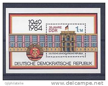 ALLEMAGNE DDR 2890 Anniversaire De La R.D.A. - 1981-1990