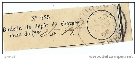 REF LPU11 - FRANCE - RECEPISSE DE DEPÔT OBLITERE A TOURNY 30/8/1905 - Full Sheets