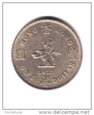 HONG KONG   $1  DOLLAR  1972 (KM # 35) - Hong Kong