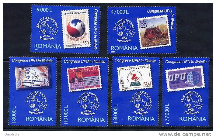 ROMANIA 2004 UPU Congress Set Of 6  MNH / **.  Michel 5857-62 - Ungebraucht