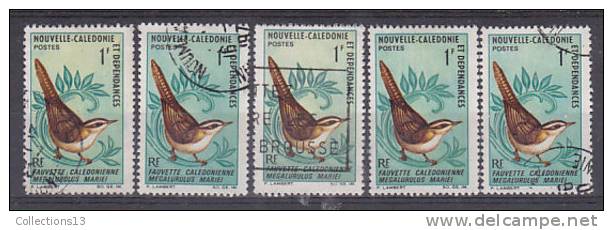 NOUVELLES CALEDONIE - 345 Obli (5 Timbres) Cote 6,50 Euros Depart à 10% - Used Stamps