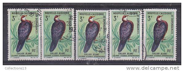 NOUVELLES CALEDONIE - 347 Obli (5 Timbres) Cote 10 Euros Depart à 10% - Oblitérés