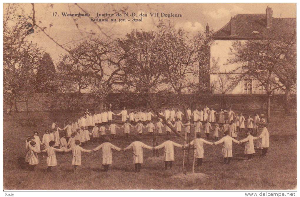 Wesembeek,  Instituut,  Enfants Au Jeu -Spel  1932 - Wezembeek-Oppem
