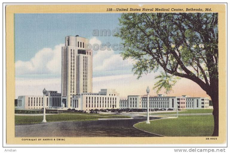 UNITED STATES NAVAL MEDICAL CENTER BUILDINGS ~BETHESDA MD C1940s ~MARYLAND  [c4084] - Autres & Non Classés