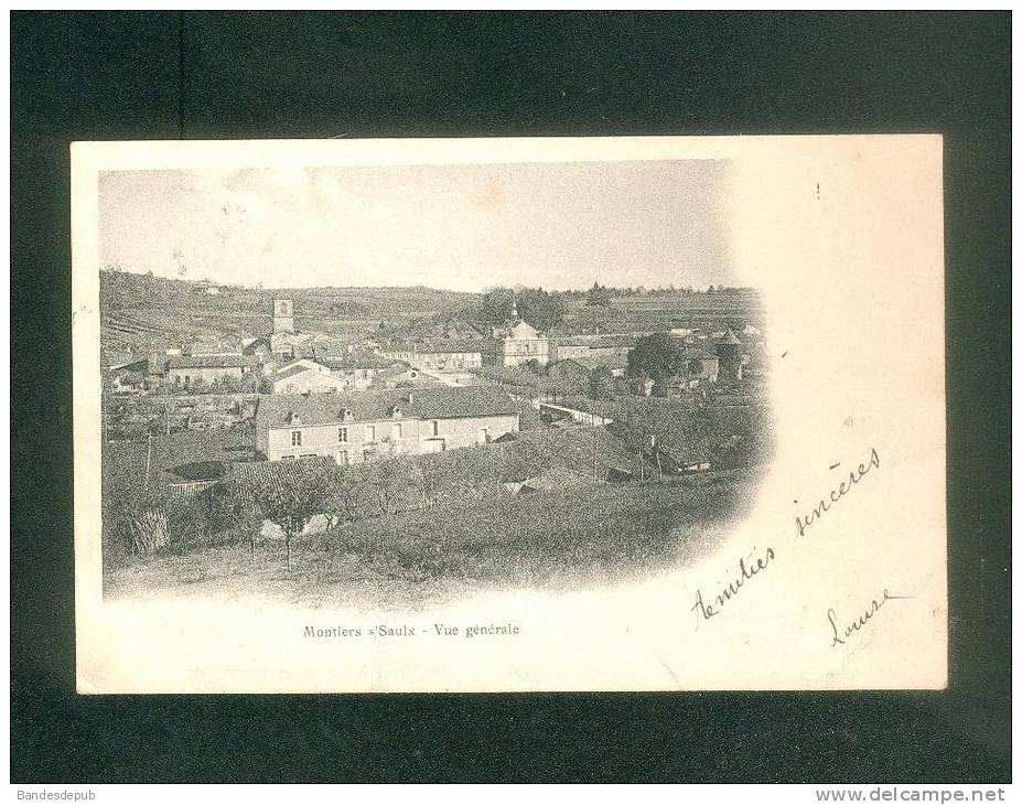Montiers Sur Saulx (Meuse 55) - Vue Générale ( Carte Nuage Dos Simple Voyagé En 1902 Phot. A. Breger ) - Montiers Sur Saulx