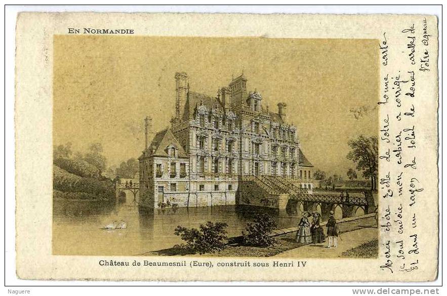 27  CHATEAU DE BEAUMESNIL CONSTRUIT SOUS HENRI IV - Beaumesnil