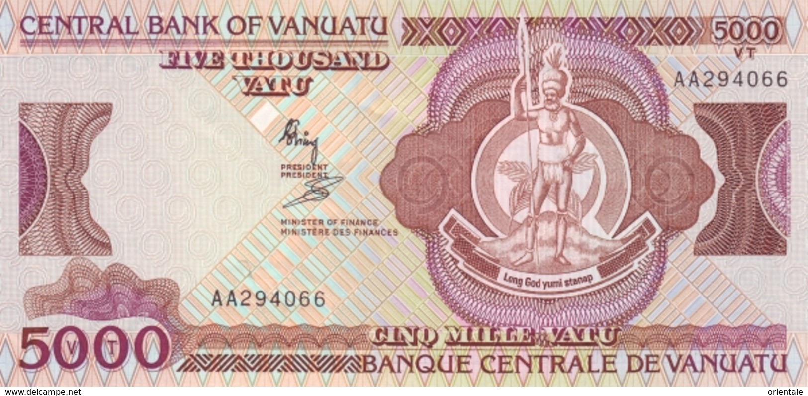 VANUATU  P. 4 5000 V 1989 UNC - Vanuatu