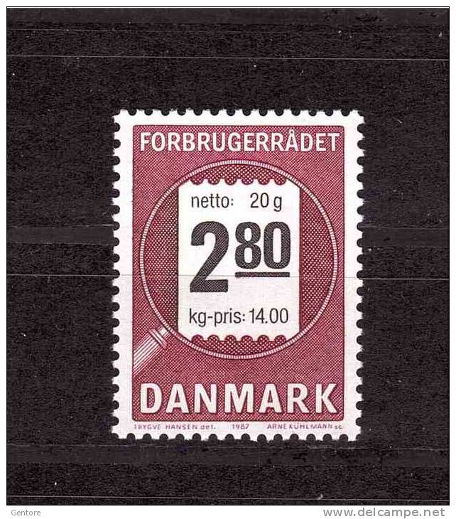 DENMARK 1987 Danish Artist Michel Cat N° 890  Mint No Gum - Unused Stamps