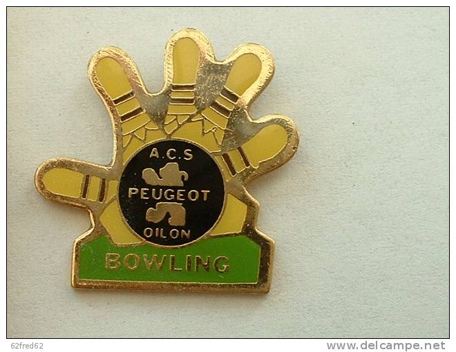 PIN´S A.C.S PEUGEOT BOWLING - LION - Peugeot