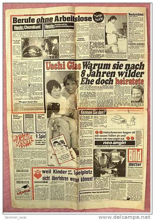 BILD-Zeitung Vom 12. Januar 1982  -  Hessen Eisregen , 5000 Unfälle  /  Neu : 2 X Lotto Die Woche - Other & Unclassified